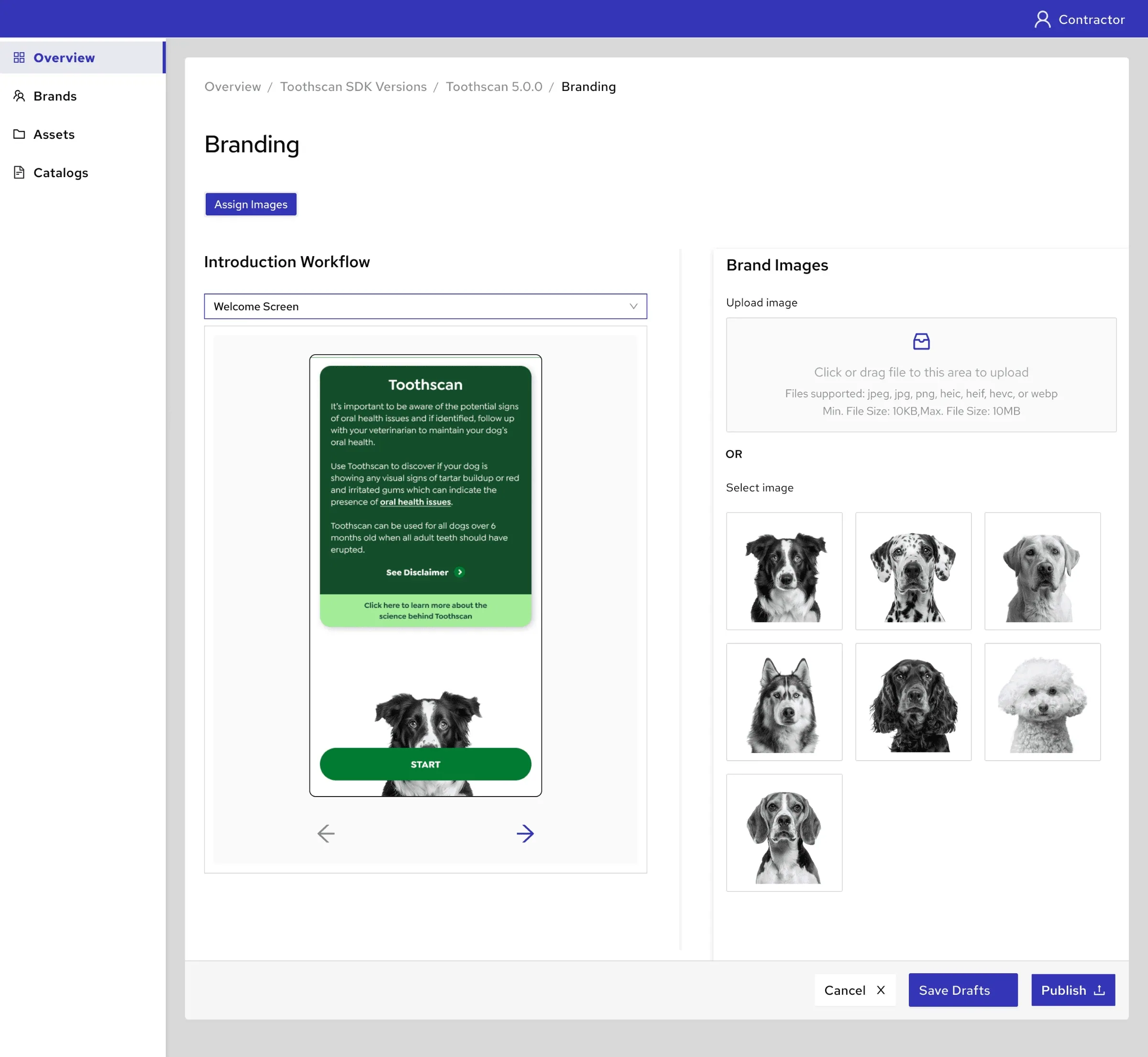 Dropped: upload first