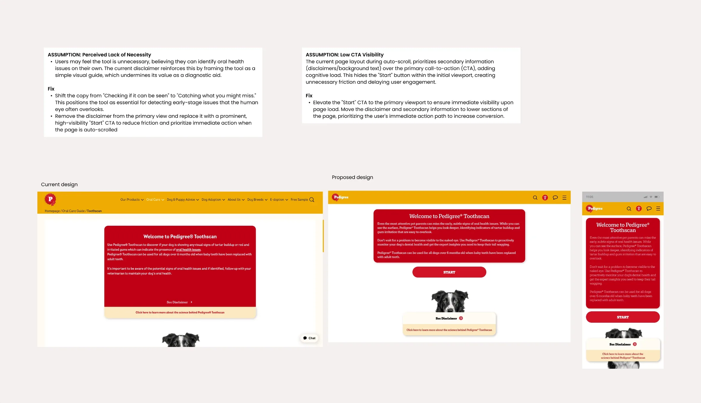 Dropped: landing page redesign