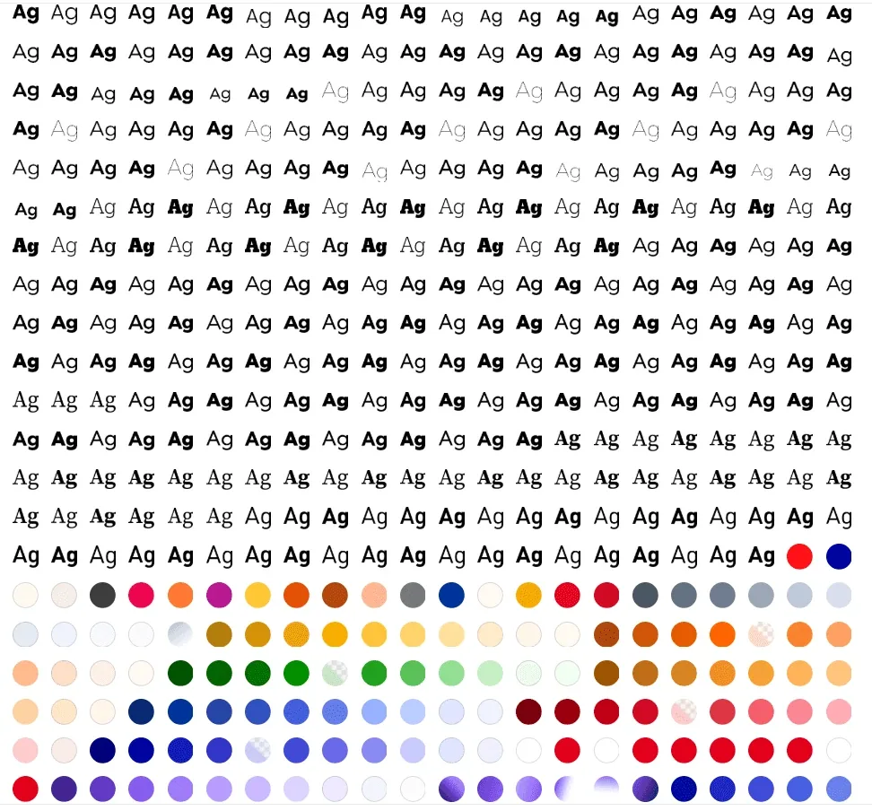 Brand library: type and colour